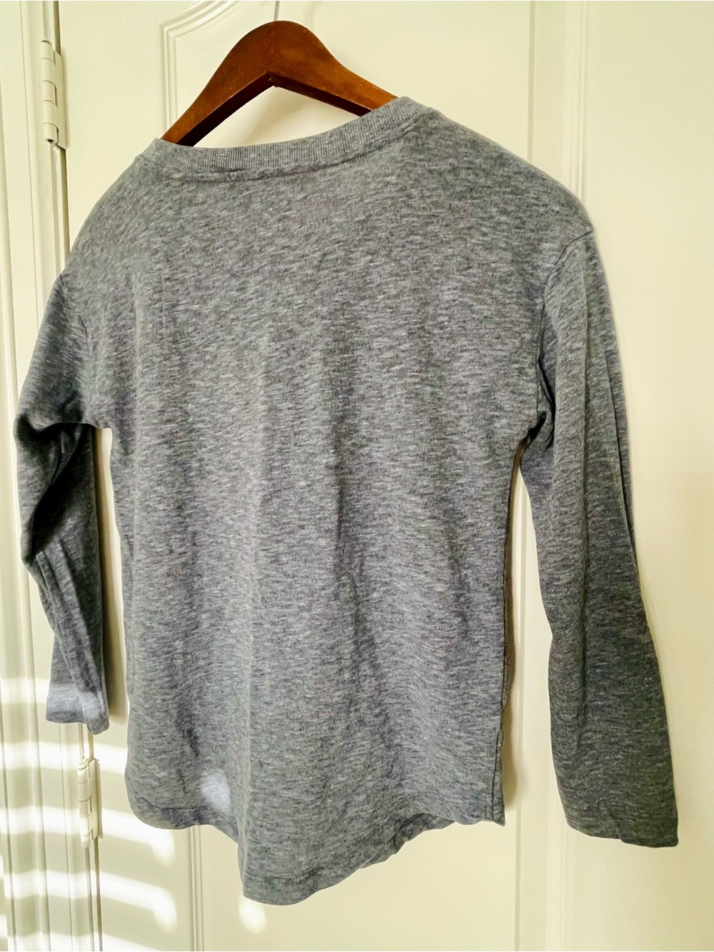LOFT Soft Gray Knit Crewneck Sweater - Picture 3 of 4